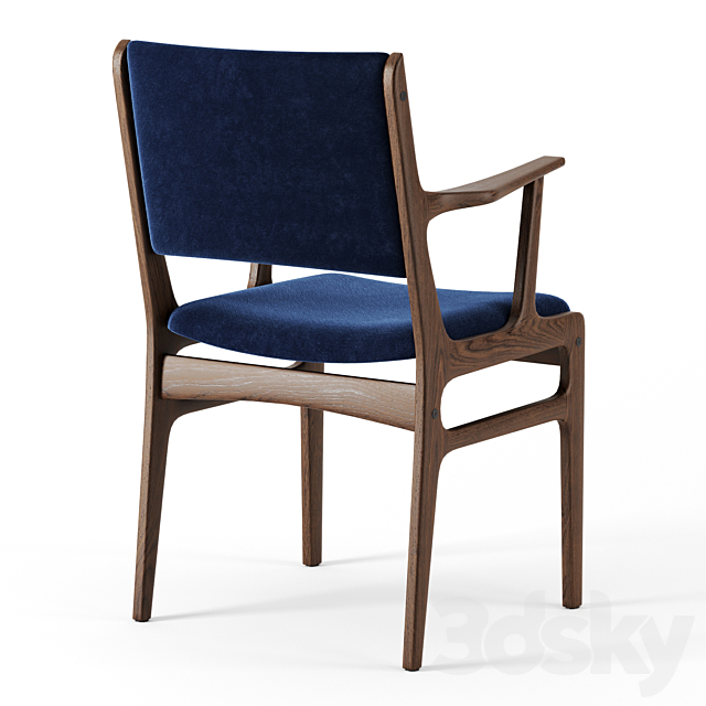 Coppice Upholstered Dining Armchair by Westelm 3DSMax File - thumbnail 2