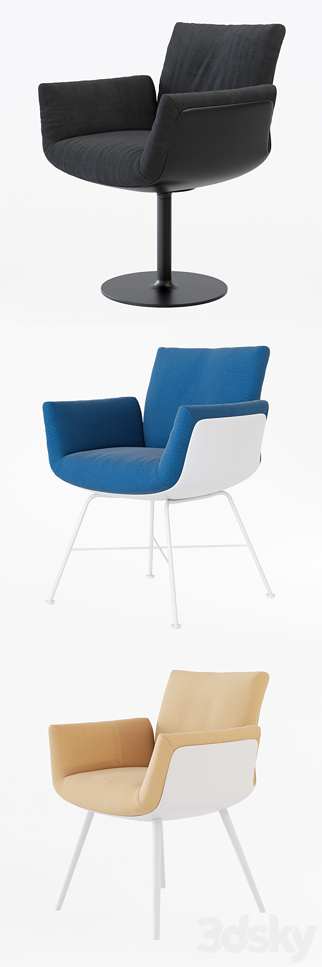 COR Alvo Chair 3DS Max Model - thumbnail 2