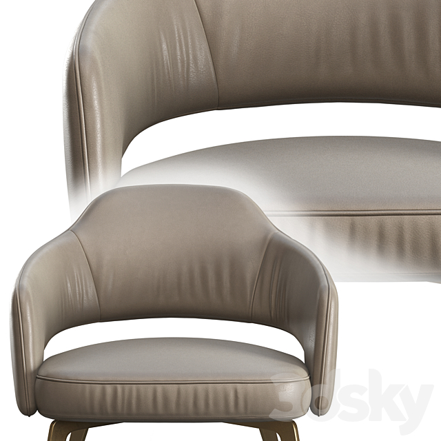 CornerDesign Delice armchair 3DSMax File - thumbnail 3