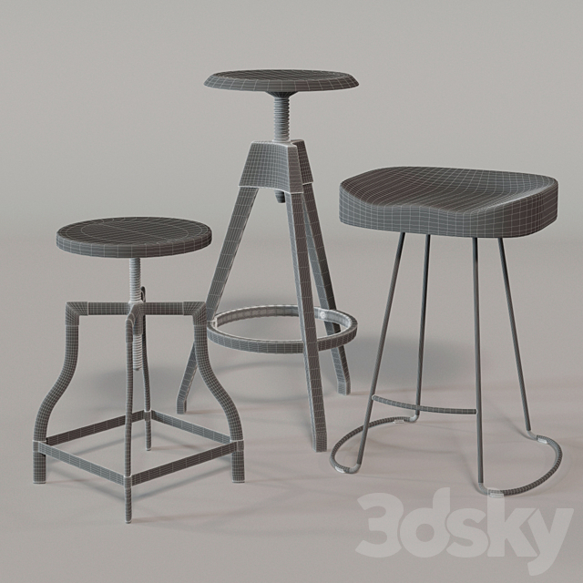 Cosmo Chairs 3DS Max Model - thumbnail 3