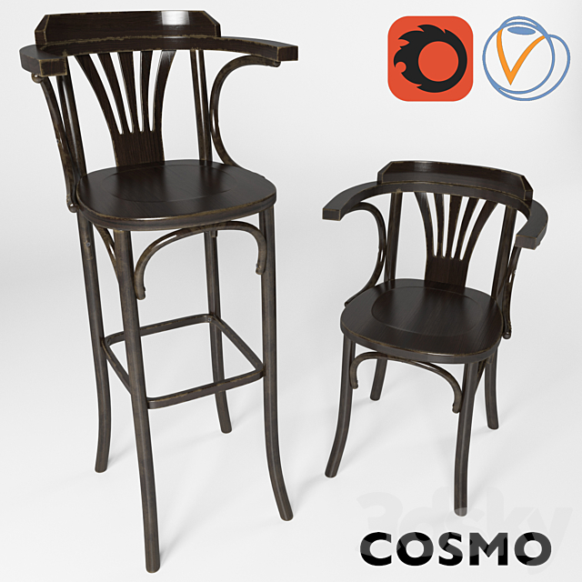 Cosmo_leisure_Chair 3DS Max Model - thumbnail 1