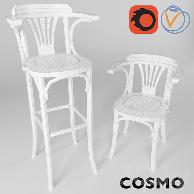 Cosmo_leisure_Chair 3DS Max Model - thumbnail 2