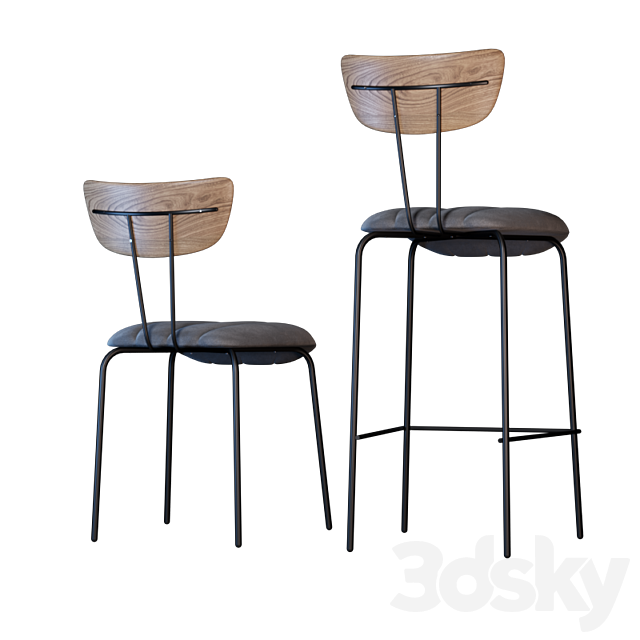 Cosmorelax Apel Chair Set 3DSMax File - thumbnail 2