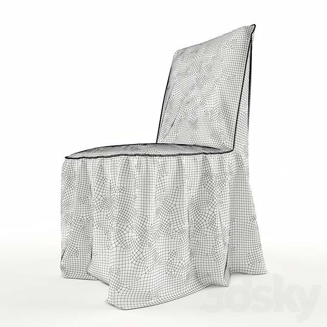 Cover for chair 3DS Max Model - thumbnail 3