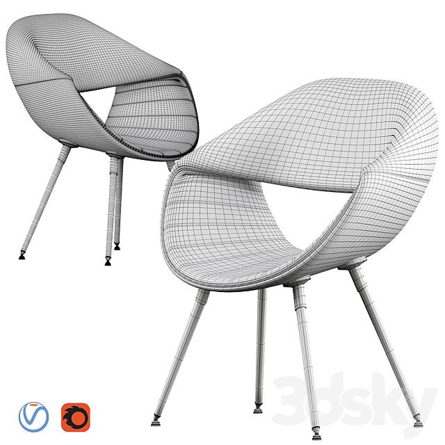 Crazy Little Perillo Chair 3DSMax File - thumbnail 3