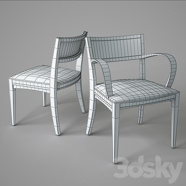 Crinion Side Chair 3ds Max - thumbnail 2