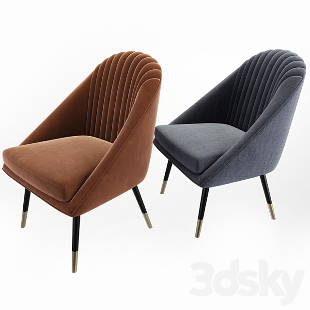 Cult Audrey Occasional Tub Lounge Chair 3DSMax File - thumbnail 2