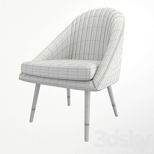 Cult Audrey Occasional Tub Lounge Chair 3DSMax File - thumbnail 3