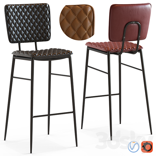 Cult Furniture Elgin Stool 3DSMax File - thumbnail 1