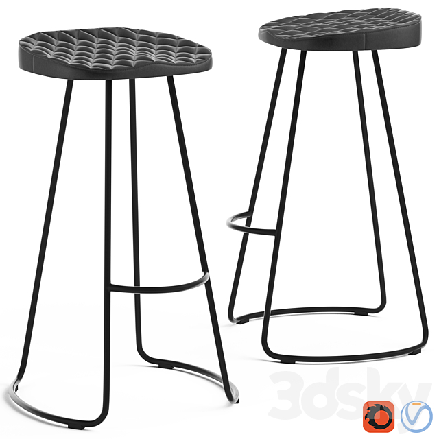 Cult Furniture Niko Stool 3DSMax File - thumbnail 1