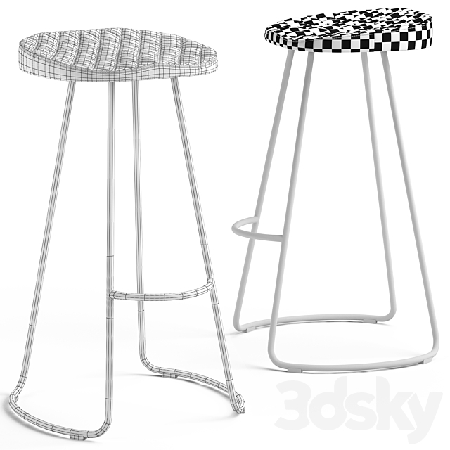 Cult Furniture Niko Stool 3DSMax File - thumbnail 3