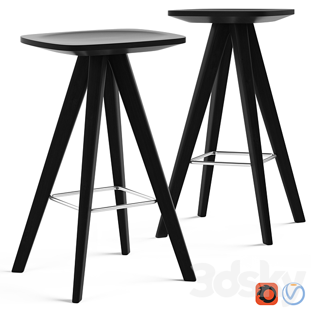 Cult Living Argo Bar Stool 3DSMax File - thumbnail 1