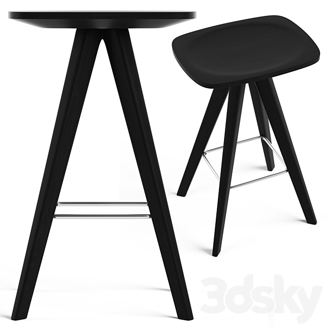 Cult Living Argo Bar Stool 3DSMax File - thumbnail 2