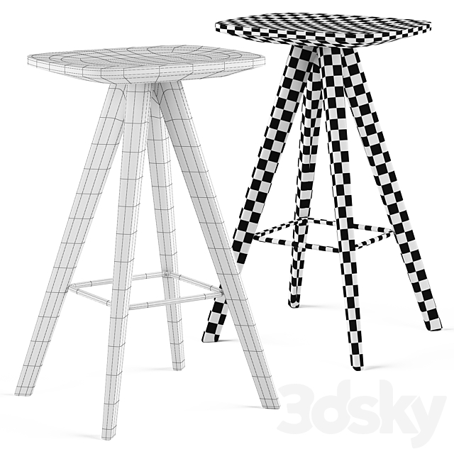 Cult Living Argo Bar Stool 3DSMax File - thumbnail 3