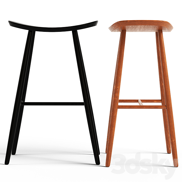 Cult Living Hatton Bar Stool 3DS Max Model - thumbnail 2