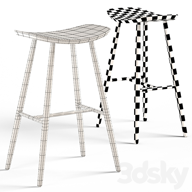 Cult Living Hatton Bar Stool 3DS Max Model - thumbnail 3