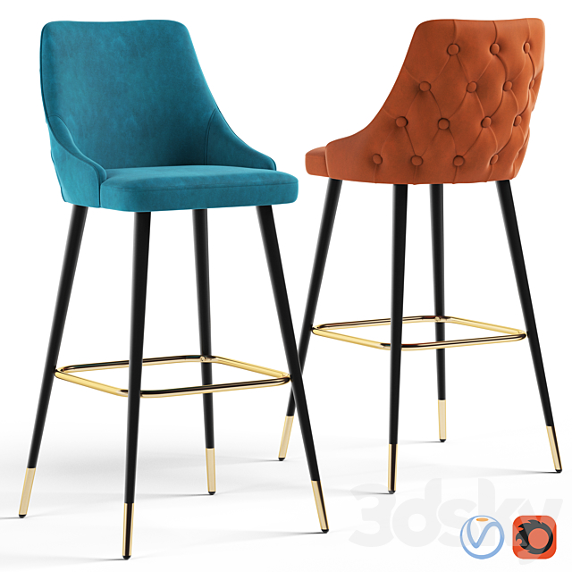 Cult Living Lucia Bar Stool 3DSMax File - thumbnail 1