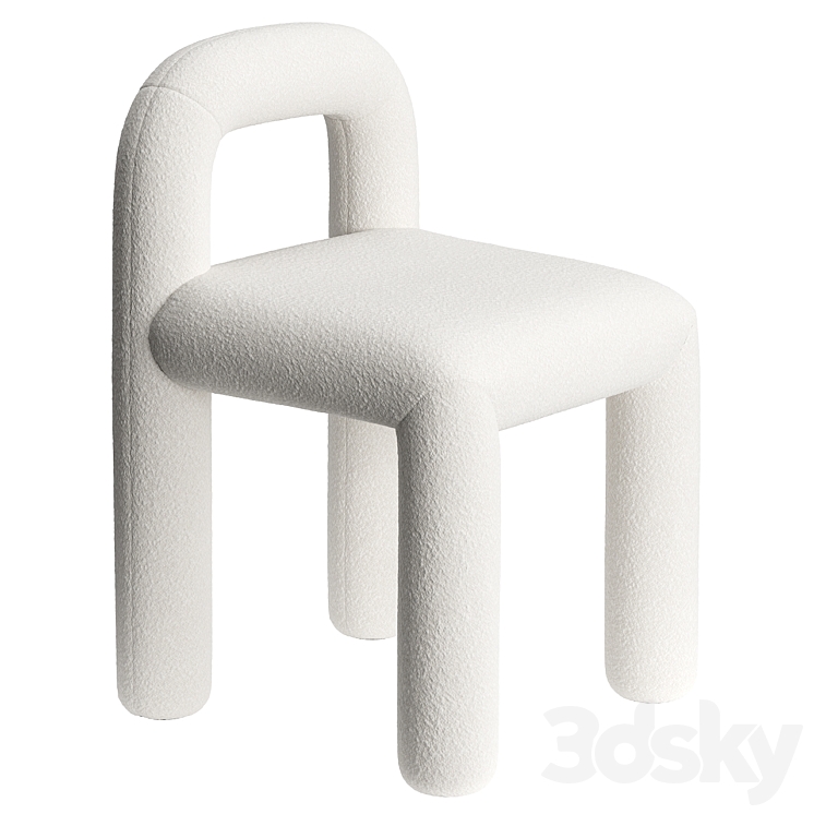 Cyla Dining Chair by Made.com 3DS Max Model - thumbnail 1