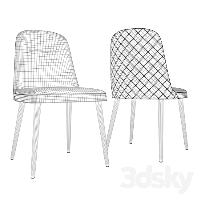 Da vinci chair 3DSMax File - thumbnail 2