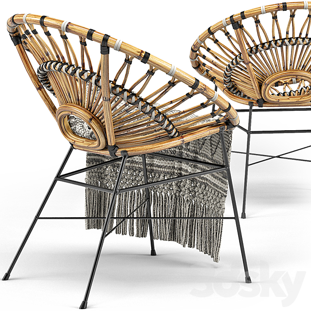 Daisy lounge chair 3DSMax File - thumbnail 2