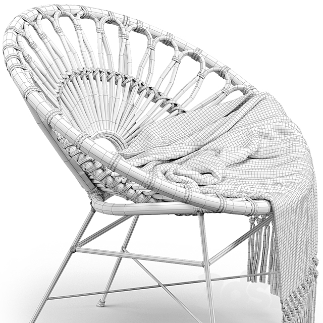 Daisy lounge chair 3DSMax File - thumbnail 3