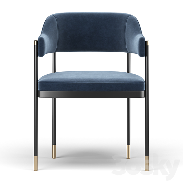 Dale dining chair 3DS Max Model - thumbnail 3