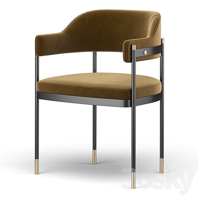 Dale dining chair 3DS Max Model - thumbnail 4