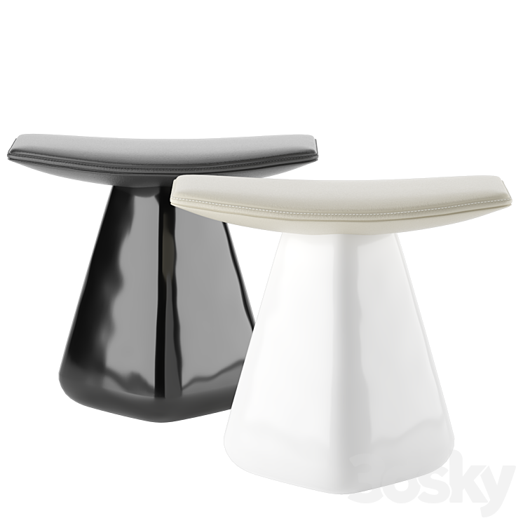 Dam stool 3DS Max Model - thumbnail 1