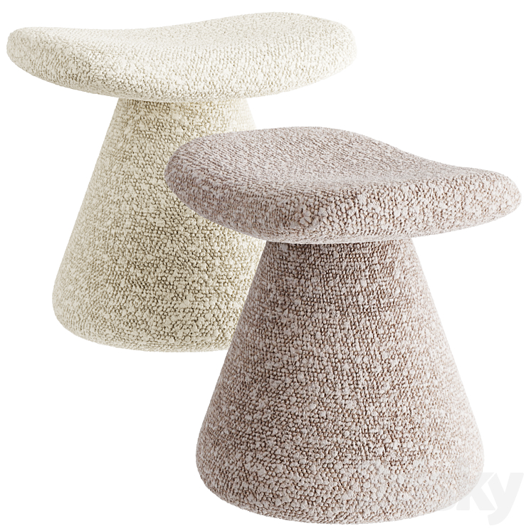 DAM Stool 3DS Max Model - thumbnail 1