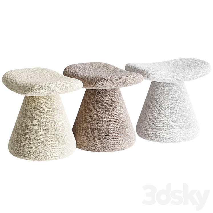 DAM Stool 3DS Max Model - thumbnail 2