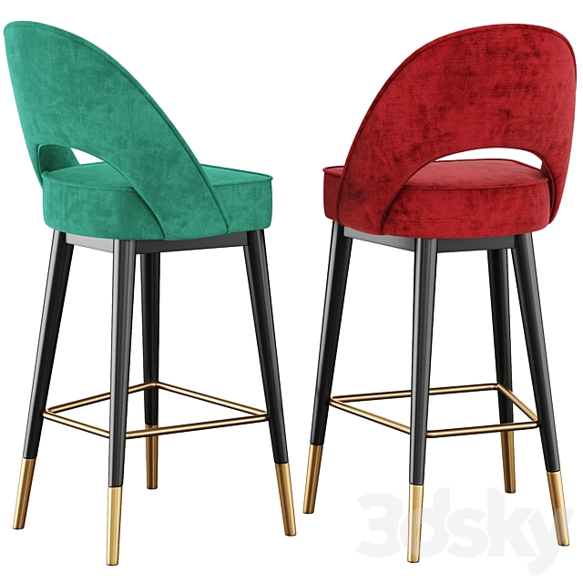 Danetti Clover Bar Stool 3DSMax File - thumbnail 2