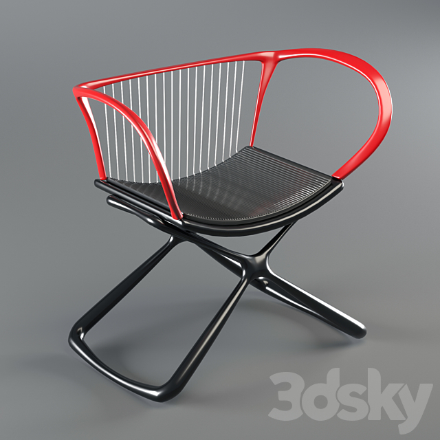 dante modern replica chair 3DS Max Model - thumbnail 3