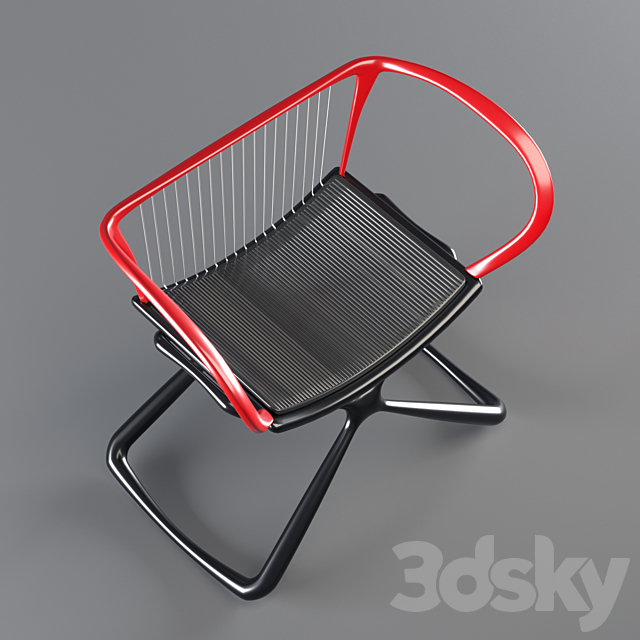 dante modern replica chair 3DS Max Model - thumbnail 4