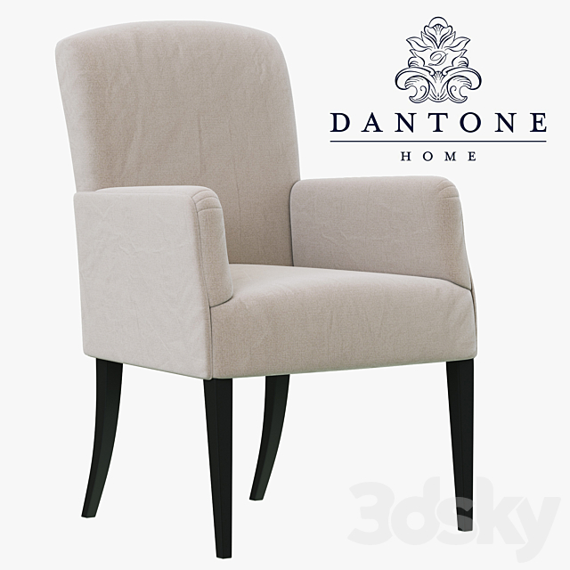 Dantone Home Chair-armchair Bordeaux-2 with flat back 3DSMax File - thumbnail 1