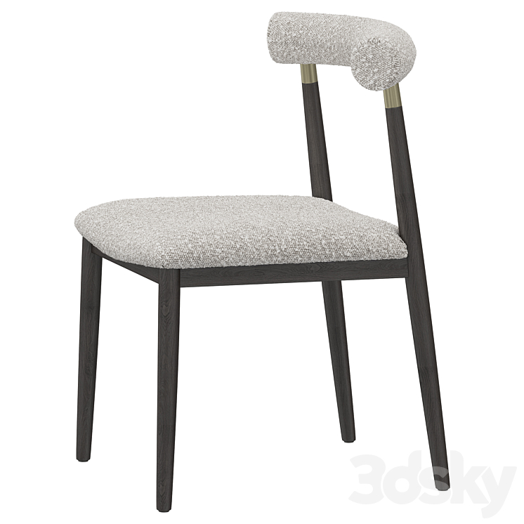 Dantone Home Chair Naomi boucle 3DS Max Model - thumbnail 2