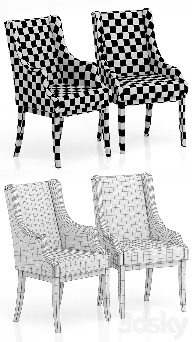 Dantone Home Dallas Chair 3DSMax File - thumbnail 3