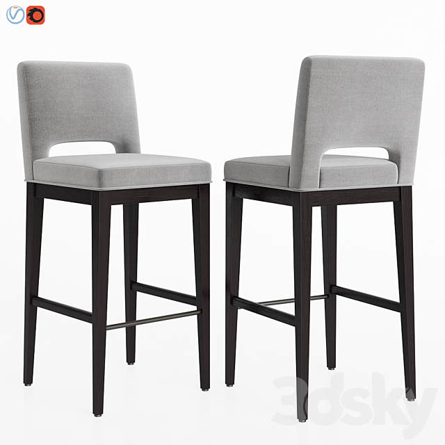 Dantonehome Douglas Barstool 3ds Max - thumbnail 1