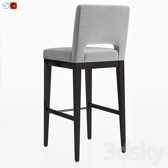 Dantonehome Douglas Barstool 3ds Max - thumbnail 2