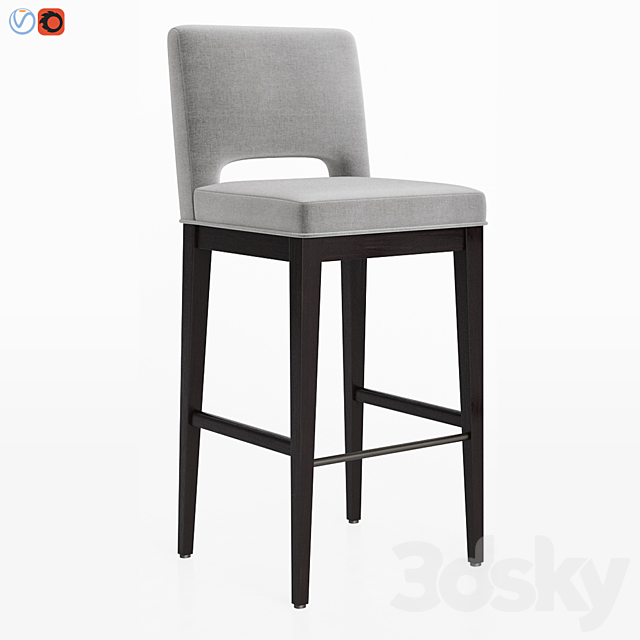 Dantonehome Douglas Barstool 3ds Max - thumbnail 3