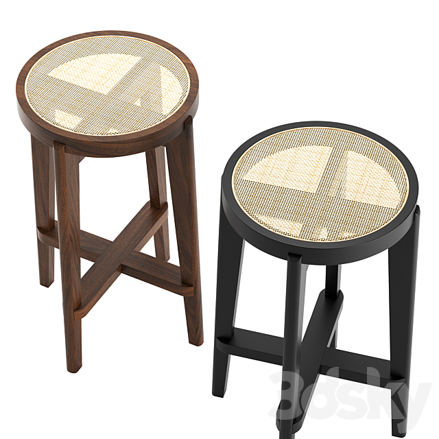 Dareau Bar & Counter Stool by Eichholtz 3DSMax File - thumbnail 3