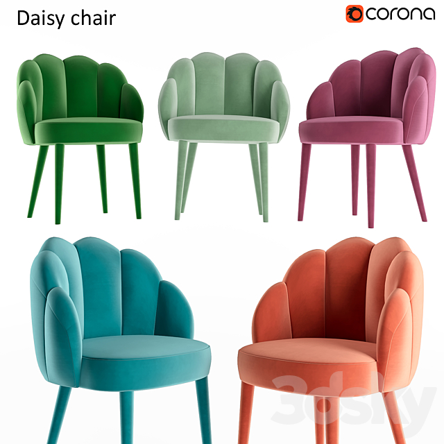 Dasiy Chair munna 3DSMax File - thumbnail 1