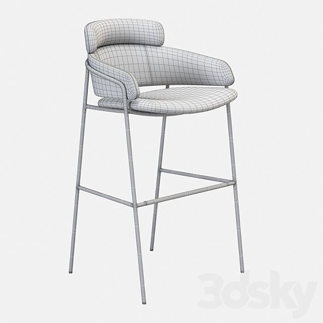 Debi Strike Stool 3DS Max Model - thumbnail 3