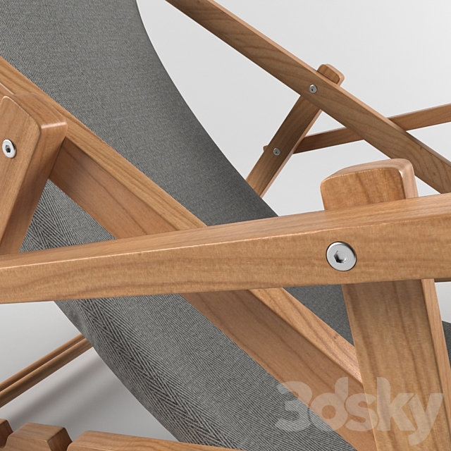 Deckchair “Grace” 3DS Max Model - thumbnail 3