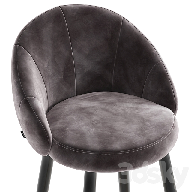 Deephouse Bar Chair Ferrara 3DS Max Model - thumbnail 2