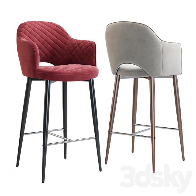 Deephouse. Bar chair Martin 3DS Max Model - thumbnail 3