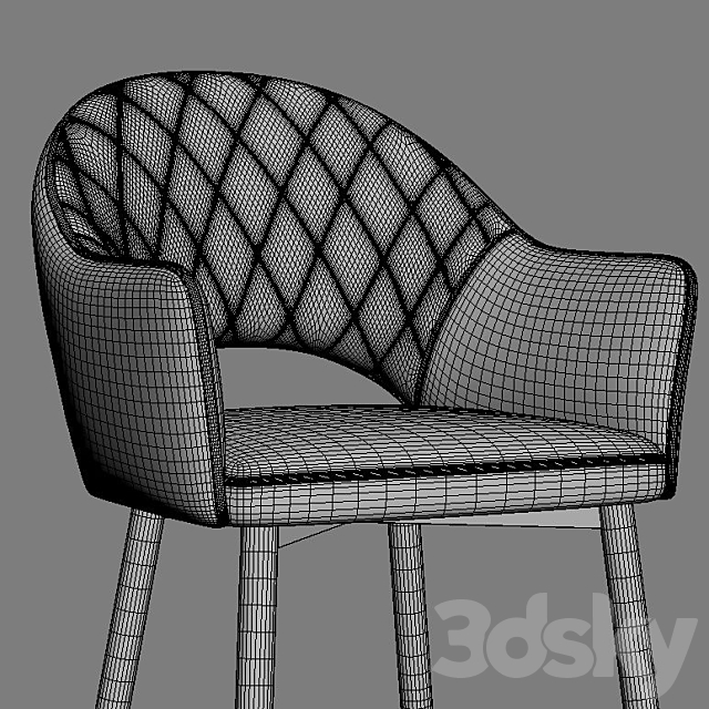 Deephouse. Bellagio chair 3DS Max Model - thumbnail 6