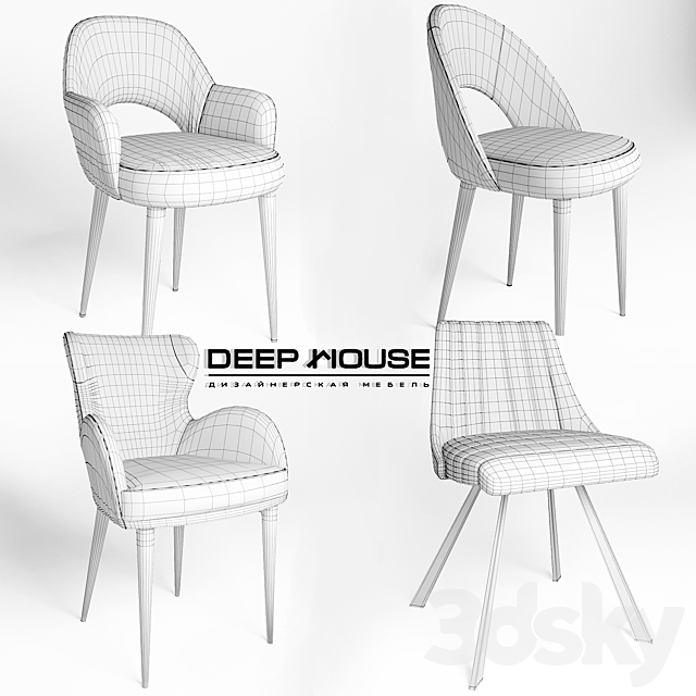 deephouse chair 2 3DSMax File - thumbnail 2