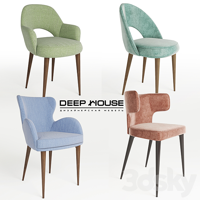 deephouse chair 3DSMax File - thumbnail 1