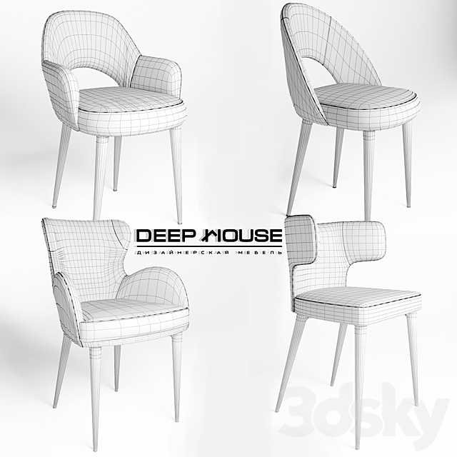 deephouse chair 3DSMax File - thumbnail 2