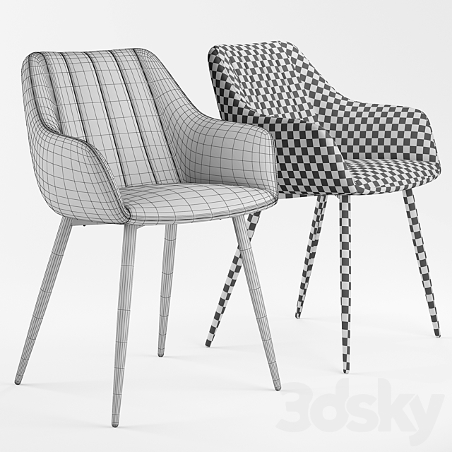 Deephouse. Chair Birmingham. 3ds Max - thumbnail 3